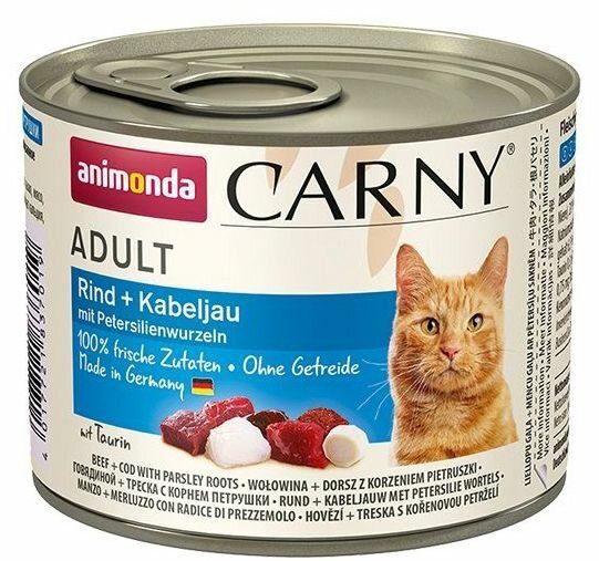 ANIMONDA konzerva CARNY Adult - hovězí, treska, petržel 200g