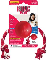 KONG Classic míč na šňůrce S KONG Classic míč na šňůrce S