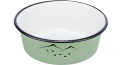 Miska smalt/nerez, 0,3 l/ø 12 cm, zelená TRIXIE