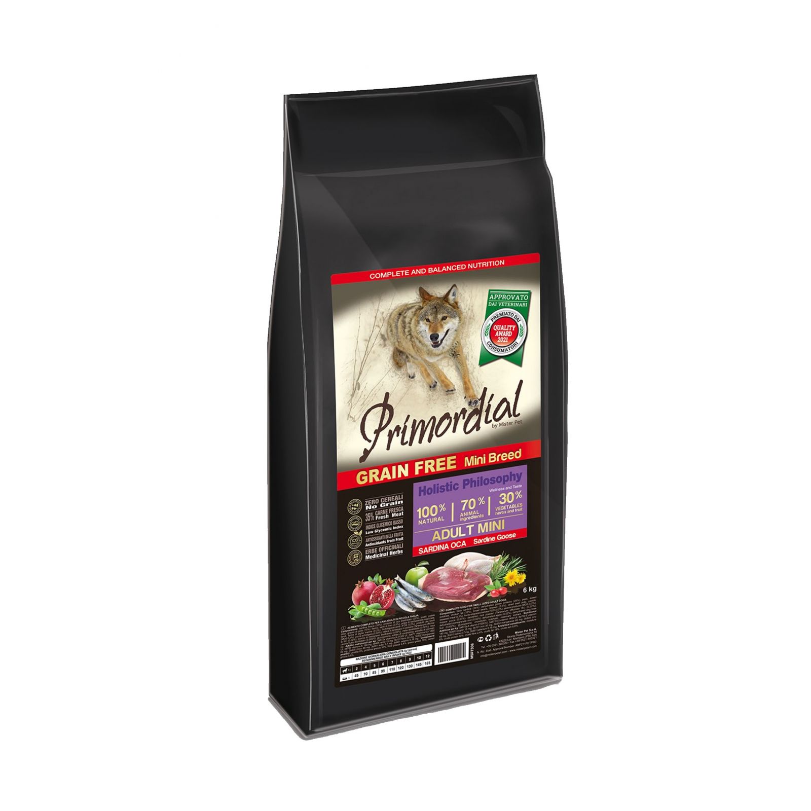 Primordial GF Adult Mini Sardine & Goose 6kg