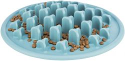 Protihltací talíř Slow feeding PILLARS, k pomalému krmení, TPE, ø 35 cm, modrá