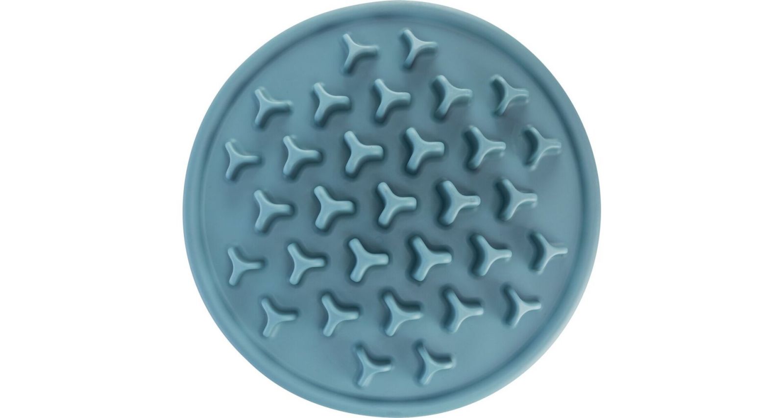 Protihltací talíř Slow feeding PILLARS, k pomalému krmení, TPE, ø 35 cm, modrá