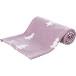 Vánoční deka NIVIA 100 x70 cm, fleece, šedá/berry/petrolejová TRIXIE