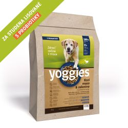 YOGGIES Dog Hypoalergenní kozí maso a brambor, vločky 2kg