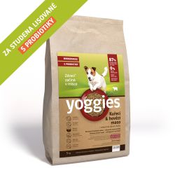 YOGGIES Dog Mini Kuřecí a hovězí maso 5kg