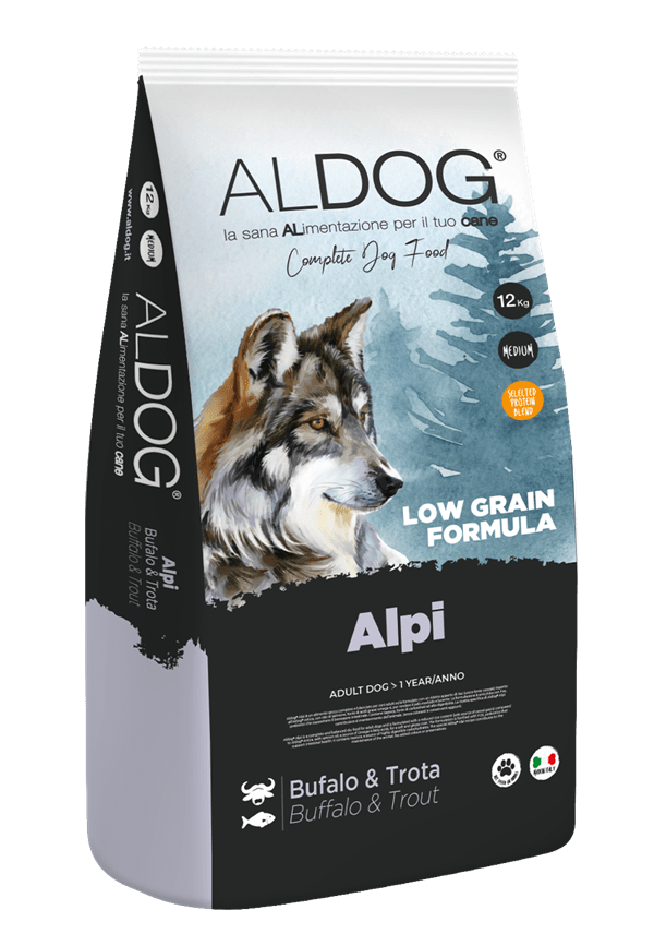 Aldog LG AlpiI Buffalo & Trota Medium 3kg Aldog Low Grain
