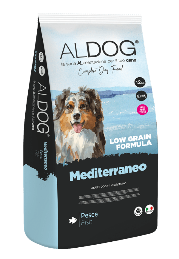 Aldog LG Mediterraneo Fish Medium 3kg Aldog Low Grain