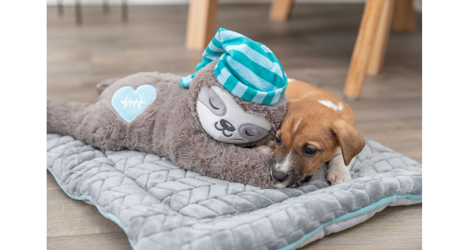 JUNIOR lenochod s tlukoucím srdcem, plyš, 34 cm TRIXIE