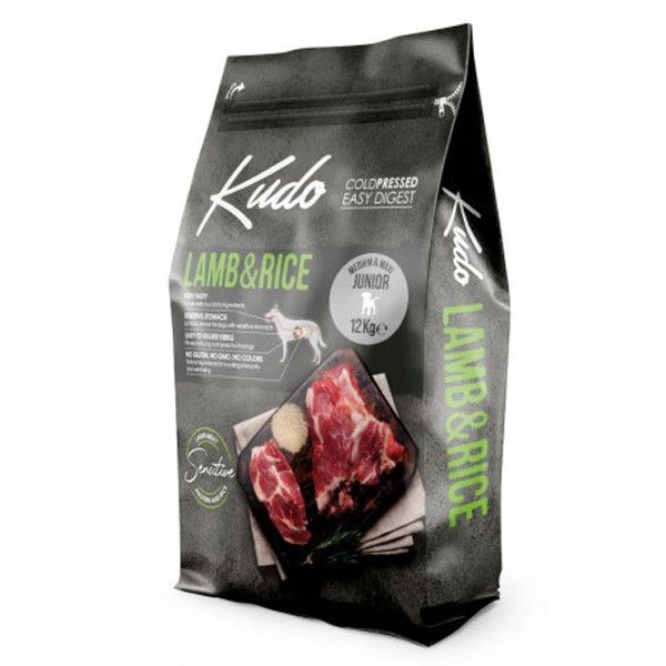 Kudo Dog Junior Medium&Maxi Lamb & Rice 12kg
