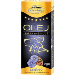 VITAR Veterinae Lněný olej 200ml