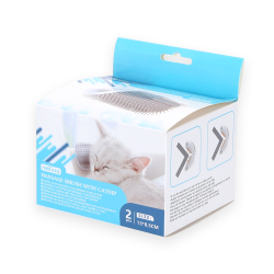 Rohový masážní kartáč s catnipem 13x8,5cm - S Nobleza