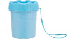 PAW CLEANER - kalíšek k čištění tlapek, M-L, silikon/plast, modrá TRIXIE