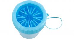 PAW CLEANER - kalíšek k čištění tlapek, M-L, silikon/plast, modrá TRIXIE