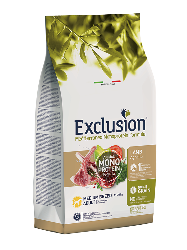 Exclusion Mediterraneo Adult Medium Lamb 12kg