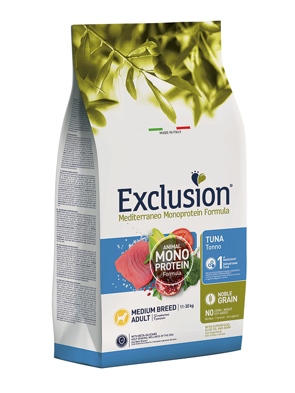 Exclusion Mediterraneo Adult Medium Tuna 12kg
