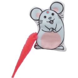 Myška emotivní s catnipem, barevný ocásek, 7.5 cm, látka, 5 druhů TRIXIE