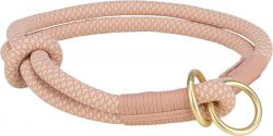 Soft Rope kulatý polostahovací obojek, S: 35 cm/ 10 mm, růžová/světlerůžová TRIXIE