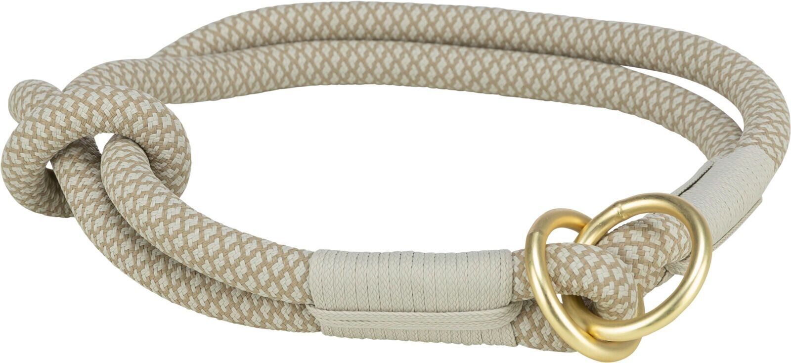 Soft Rope kulatý polostahovací obojek, S: 35 cm/ 10 mm, šedá/světlešedá TRIXIE