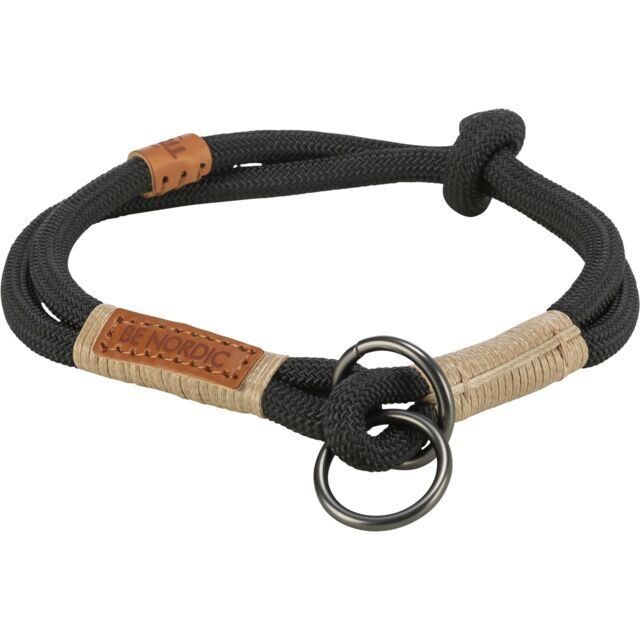 BE NORDIC polostahovací obojek, L-XL: 55 cm/ ø 13 mm, černá/písková TRIXIE