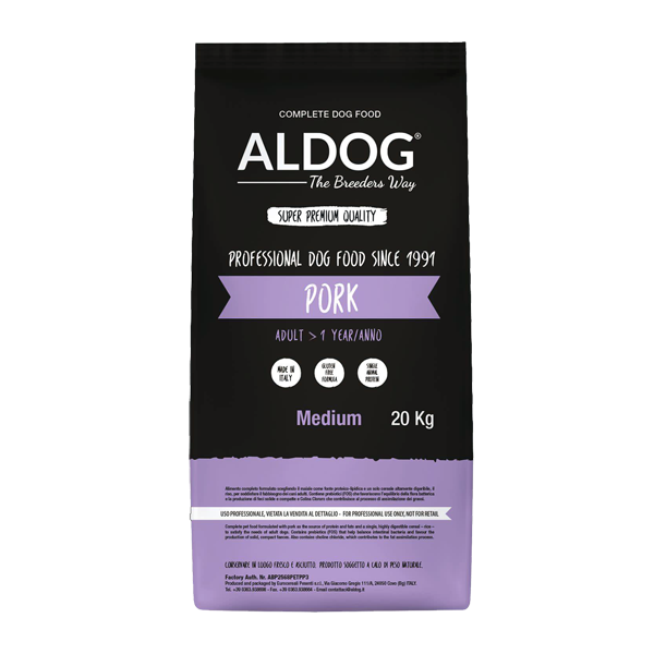 FREEDOG With Pork Medium 20kg FREEDOG, Aldog Breeders