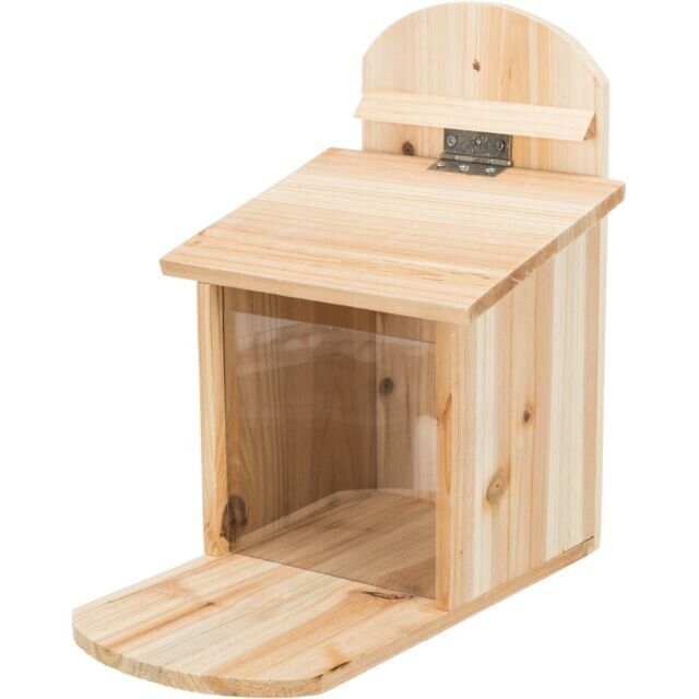 Krmná stanice pro veverky 20 x 30 x 30 cm, přírodní borové dřevo TRIXIE