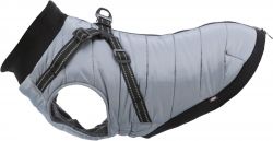 Obleček PONTIS - vesta s postrojem, stříbrošedá S: 33cm, hruď: 48-52cm, krk: 36cm TRIXIE