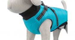 Obleček PONTIS - vesta s postrojem, tyrkysová M: 45cm, hruď: 64-68cm, krk: 48cm TRIXIE
