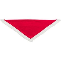 Xmas NECKERCHIEF - vánoční sametový šátek, 75 cm, červená