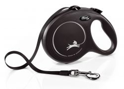 Flexi New Classic L pásek 8 m, max. 50 kg, černá