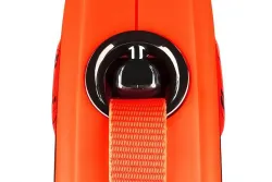 Flexi Xtreme L pásek 5 m, max. 65 kg, černá/oranžová
