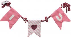 Valentine´s rope - valentýnská hračka pro psy - lano s uzly, bavlna, 50cm