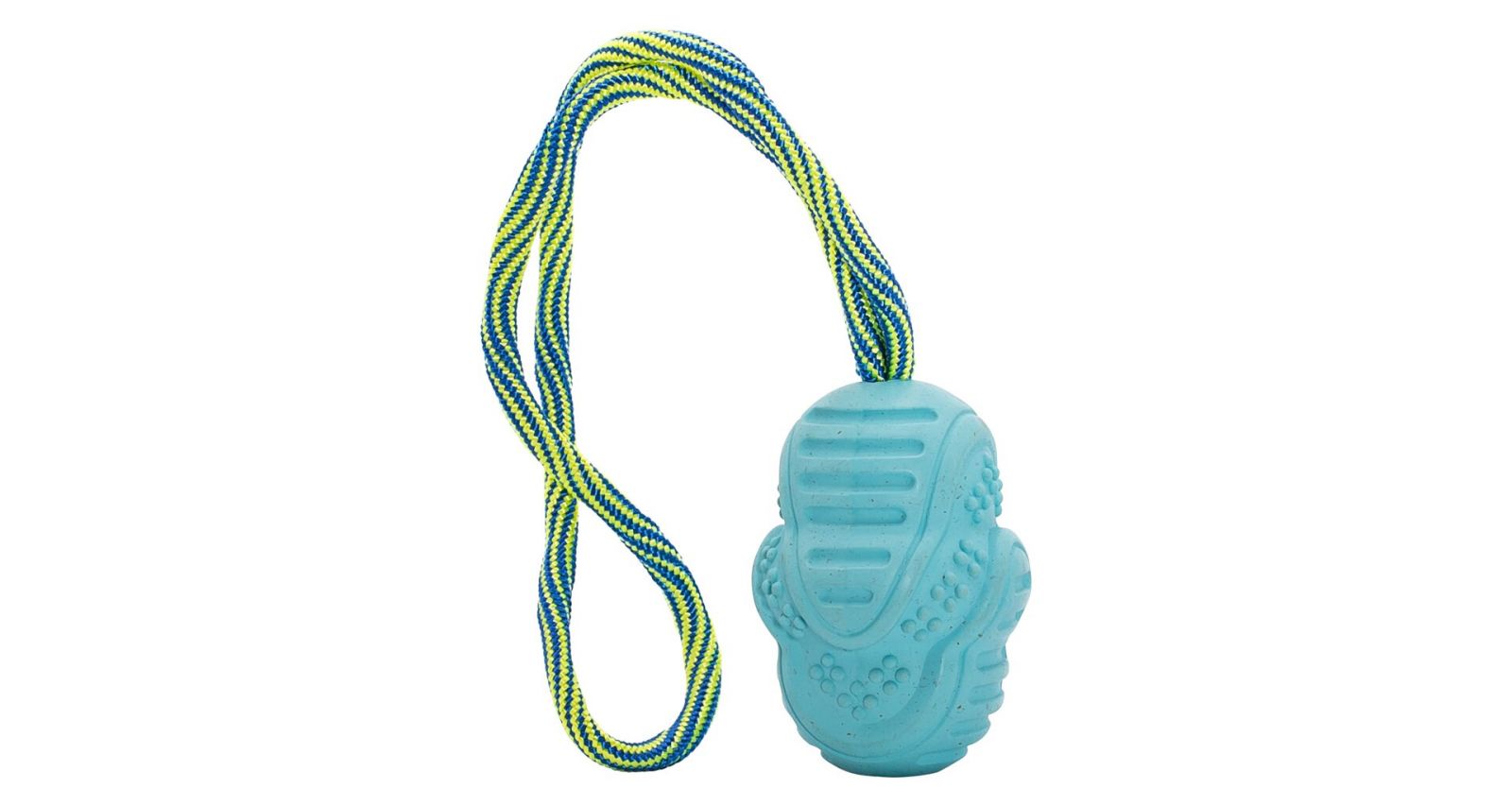 Vrhací tréninkový Aport s vlákny z rýžových slupek, na laně 8/30 cm HipHop HipHop Dog