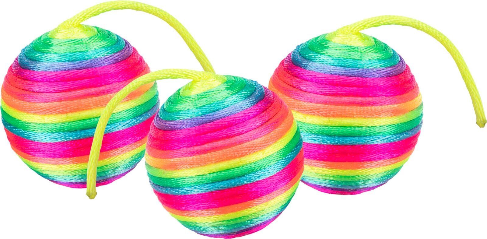 Chrastící duhový míček , 4 cm, polyester TRIXIE