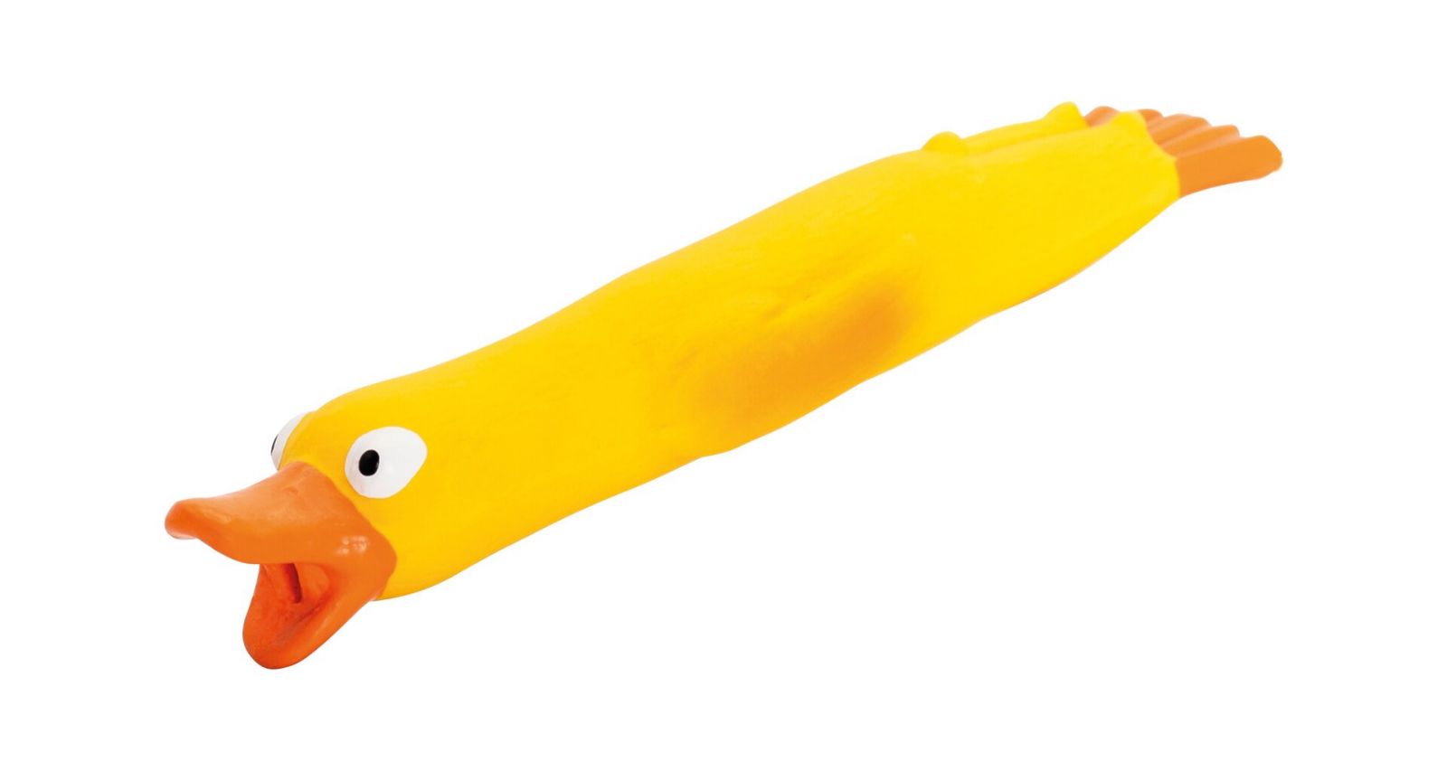 Kachna "kamikadze"s křupavým zvukem, 19 cm, žlutá, HipHop HipHop Dog