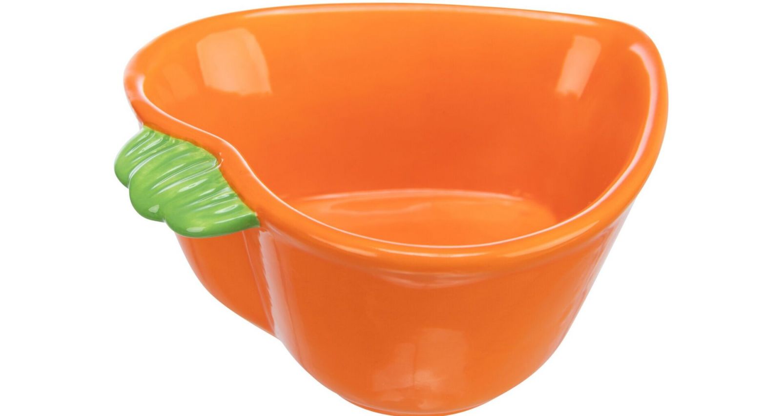 Keramická miska MRKEV (morče,králík), 180 ml/ 12 x 11 cm, oranžová TRIXIE