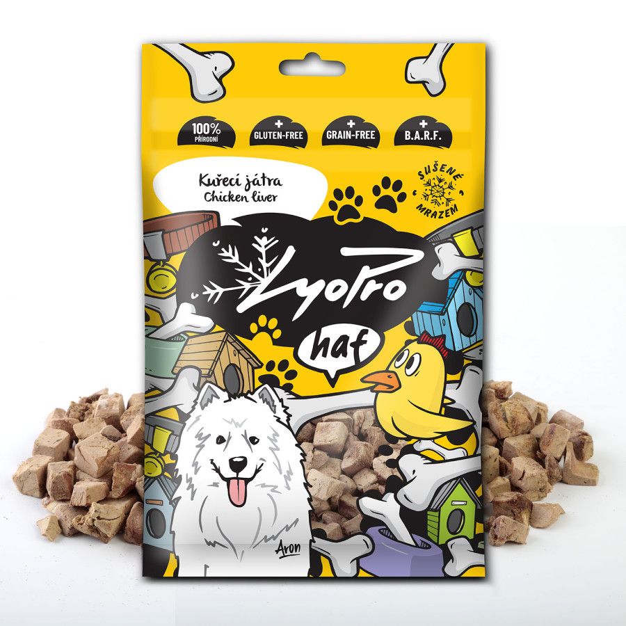 LyoPro Dog kuřecí játra 50g