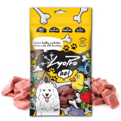 LyoPro Dog Kuřecí kostky s jahodou 50g