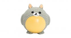 Míček v designu zvířátka Totoro, se zvukem, 8 cm, latex, šedá, HipHop HipHop Dog