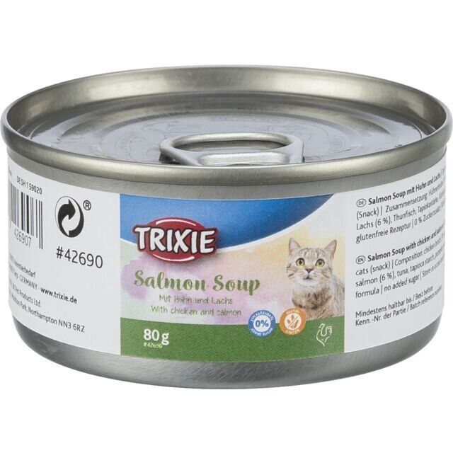 Salmon Soup kuře & losos - tekutý pamlsek pro kočky, 80 g TRIXIE
