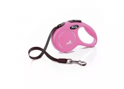Flexi New Classic S pásek 5 m, max. 15kg, - růžová