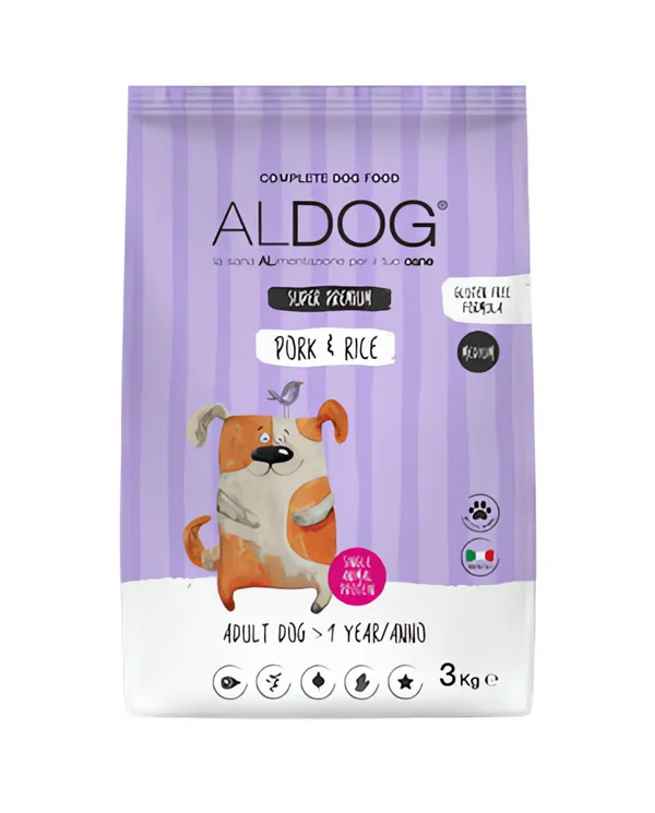 Aldog Adult Pork Medium 3kg