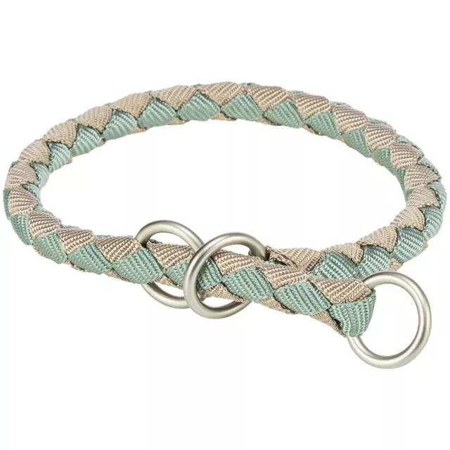Obojek CAVO kulatý polostahovací, šalvějová/písková L-XL: 52-60cm/ ø18mm TRIXIE