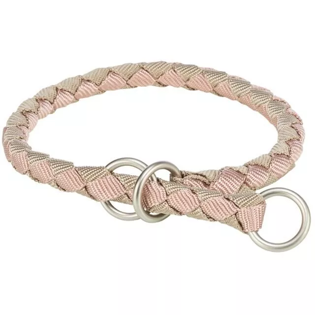 Obojek CAVO kulatý polostahovací, tělová/písková S: 30-36cm/ ø12mm TRIXIE