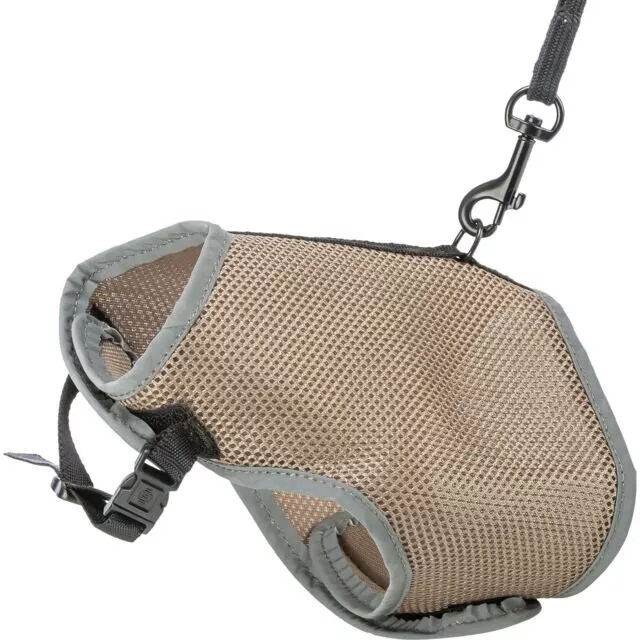 Postroj VESTA s vodítkem pro kočku 24-42 cm/1,20 m, šedobéžová TRIXIE