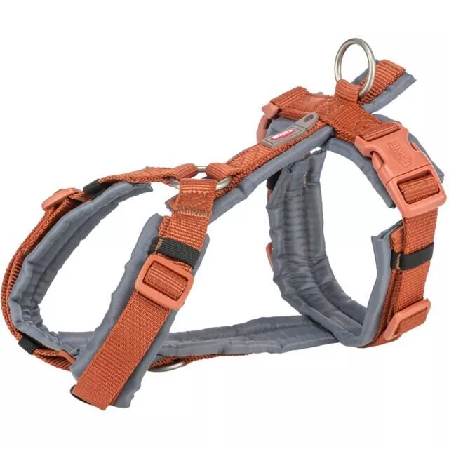 Premium trekingový postroj, rezavá/grafit M: 53-64 cm/20 mm TRIXIE