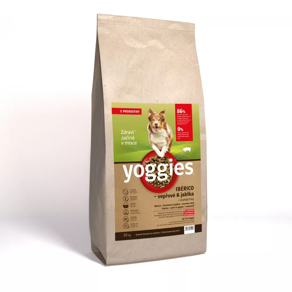 YOGGIES Dog Ibérico vepřové maso s jablky 10kg