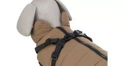 Zimní bunda PIROU s postrojem S: 36cm, hruď: 50-54cm, krk: až 40cm - písková TRIXIE