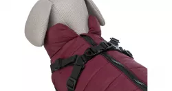 Zimní bunda PIROU s postrojem S: 40cm, hruď: 56-60cm, krk: až 46cm - sangria TRIXIE