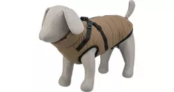 Zimní bunda PIROU s postrojem S: 40cm, hruď: 56-60cm, krk: až 46cm - písková TRIXIE