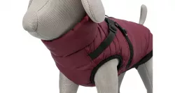 Zimní bunda PIROU s postrojem XS: 30cm, hruď: 42-46cm, krk: až 34cm - sangria TRIXIE